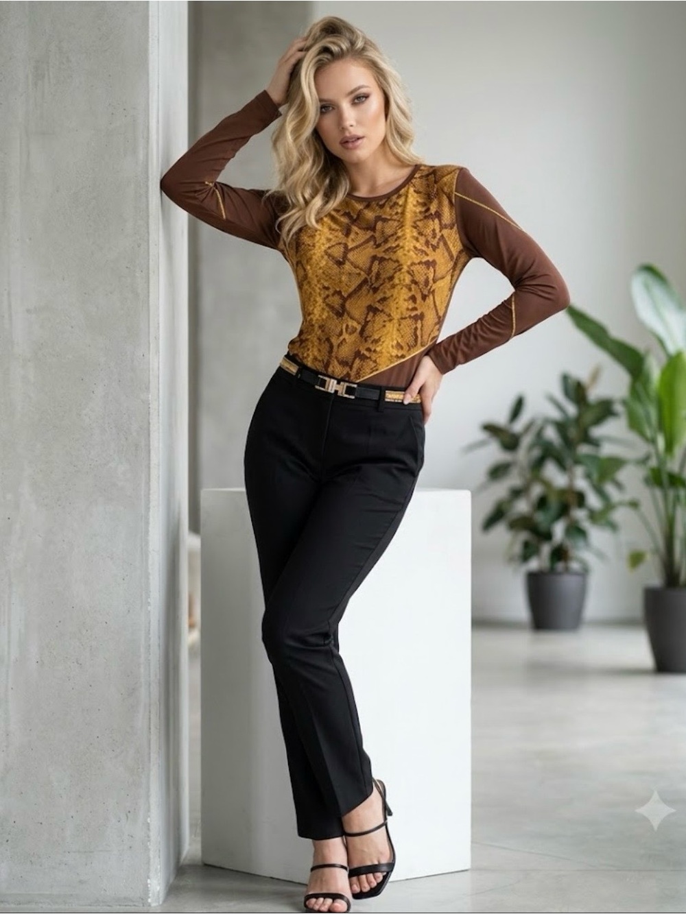 🔴 Italian Designer Printed Jersey Top